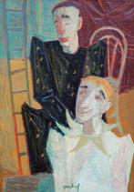 ==AFGEBEELD in boek==Jan van Heel 1898-1990== twee clowns==, Ophalen