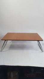 Vintage jaren 50 retro inklaptafel, bruin en chroom. S41, Tweedehands verkoop, Tweedehands verkoop, Gebruikt, Ophalen of Verzenden