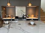 Complete keuken met kookeiland en dekton marmer blad, Huis en Inrichting, Ophalen, Zo goed als nieuw, Met kookeiland, Overige kleuren