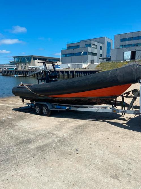 Dikke rubberboot  met werk en multicat catamaran, Watersport en Boten, Rubberboten, Zo goed als nieuw, Overige merken, Overige materialen