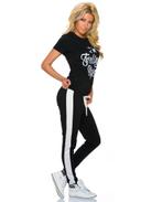 Joggingbroek + sportshirt, 1 maat (34/40) zwart (nieuw), Kleding | Dames, Sportkleding, Maat 38/40 (M), Zwart, Nieuw, Fitness of Aerobics