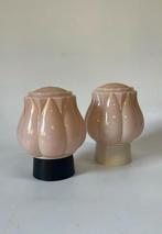 Vintage roze art deco plafondlamp ‘Tulp in bloei’ Thabur, Antiek en Kunst, Ophalen of Verzenden