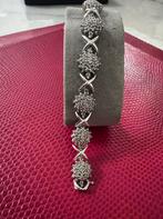 Wit gouden armband met diamanten 10 karaat goud, Ophalen of Verzenden, Zo goed als nieuw, Wit, Goud