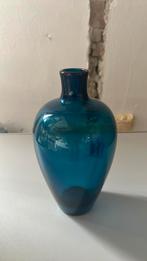 Floris Meydam Leerdam Glasfabriek blauwe Vaas, Antiek en Kunst, Verzenden