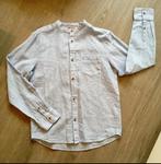 NIEUWE Blouse streep blauw wit met ronde hals , maatje 152, Ophalen of Verzenden, Nieuw, Jongen, Overhemd of Blouse