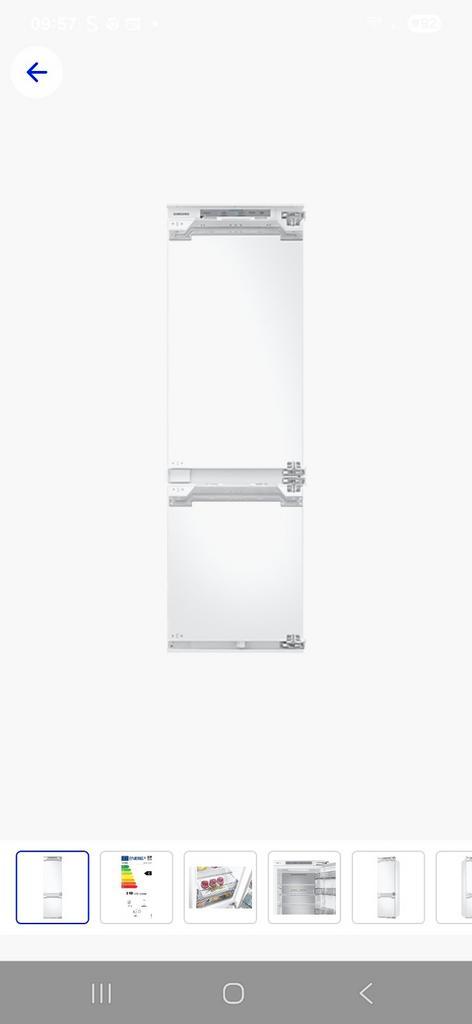 Samsung Inbouw Koel-Vriescombinatie 264L, Witgoed en Apparatuur, Koelkasten en IJskasten, Zo goed als nieuw, Met vriesvak, 200 liter of meer
