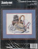 Cado janlynn borduurpakket  kitties  picknick  laatste, Hobby en Vrije tijd, Borduren en Borduurmachines, Ophalen of Verzenden