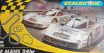 Scalextric Le Mans 24hr racebaan met 2x Mercedes CLK GT1, Elektrisch, Ophalen, Overige merken, Racebaan