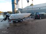 Quicksilver 500 flamingo met 75 pk mariner met kalf trailer, Gebruikt, Ophalen, 70 pk of meer, 3 tot 6 meter