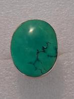 Zilveren ring met Turkoois steen, Verzenden, 19 tot 20, Nieuw, Dame