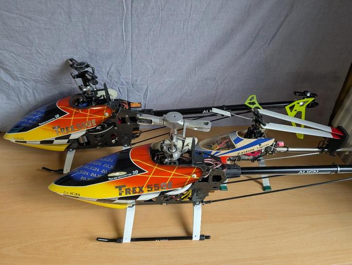 2x Align Trex 550  + 1x Protech Zoom 425, Hobby en Vrije tijd, Modelbouw | Radiografisch | Helikopters en Quadcopters, Gebruikt
