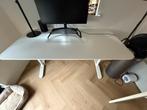 Bureau Ikea wit, Huis en Inrichting, Bureaus, Ophalen, In hoogte verstelbaar, Gebruikt, Bureau
