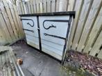 Gratis: ijzeren tuinkast / houtkast, Ophalen, Gebruikt, Hout, Overige typen