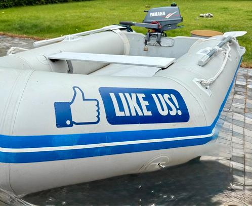 Rubberboot opknapper Waveline XS met Yamaha 6/5 2-takt motor, Watersport en Boten, Rubberboten, Gebruikt, Overige merken, Overige materialen
