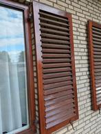 Hardhouten merbau decoratieve luiken, Doe-het-zelf en Verbouw, Overige Doe-het-zelf en Verbouw, Ophalen, Gebruikt