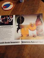 Advertentie van Amstel bier 1 1971, Verzamelen, Biermerken, Ophalen of Verzenden, Zo goed als nieuw, Overige typen, Amstel