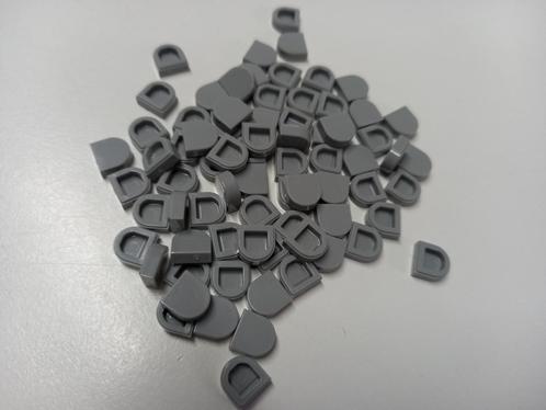 NIEUW: Tile 1x1 Rond halve cirkel Light Bluish Grey, Kinderen en Baby's, Speelgoed | Duplo en Lego, Nieuw, Lego, Losse stenen