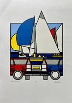 Zeefdruk Ed van Doorn - Volvo for life, Antiek en Kunst, Kunst | Litho's en Zeefdrukken, Verzenden