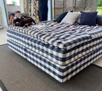 Showroom Hästens Eala blue check 180/200cm - Medium/Firm, Huis en Inrichting, Luxe, Ophalen of Verzenden, 180 cm, 200 cm