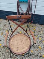 4 Franse bistro stoelen, Tuin en Terras, Tuinstoelen, Ophalen, Gebruikt, Metaal