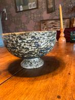 Vintage berkenbast chamotte bloempot, Tuin en Terras, Bloempotten, Rond, Ophalen of Verzenden, Zo goed als nieuw, Aardewerk