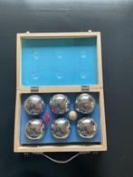 Jeu de boules set in houten koffertje, Ophalen, Nieuw, Bal