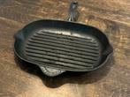 Le Creuset ovale gietijzeren grillpan, Ophalen of Verzenden, Zo goed als nieuw, Gietijzer, Koekenpan of Braadpan