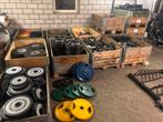 Grote voorraad Olympische halterschijven 50mm, Ophalen, Halterschijven, Gebruikt, Divers