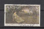 Australia met een schilderij $2 dollar, Verzenden, Gestempeld
