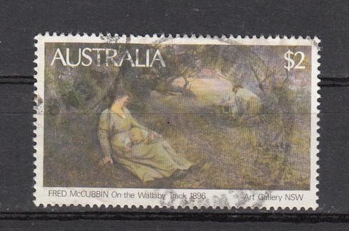 Australia met een schilderij $2 dollar, Postzegels en Munten, Postzegels | Oceanië, Gestempeld, Verzenden