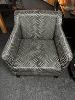 Fauteuil zwart / creme Urban sofa, Ophalen, 75 tot 100 cm, Stof, 50 tot 75 cm