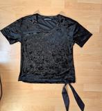 Expresso velours zwart  dames shirt met satijnen koord mt S, Kleding | Dames, Expresso, Zwart, Nieuw, Ophalen of Verzenden