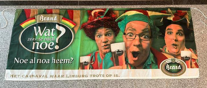 NIEUW Prachtige Brand Bier vlag 190 cm. voor een SPOTPRIJS!!, Verzamelen, Biermerken, Nieuw, Reclamebord, Plaat of Schild, Brand