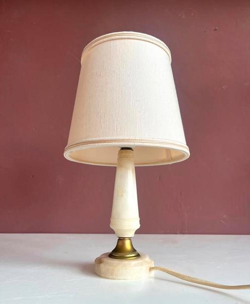 Vintage marmeren tafellampje, Antiek en Kunst, Antiek | Lampen, Ophalen of Verzenden