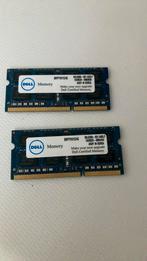 2x 4GB RAM geheugen van Dell, Gebruikt, DDR3, Ophalen of Verzenden, Laptop