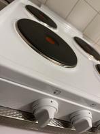 Witte elektrische kookplaat - 4 pits - Zo goed als nieuw, Witgoed en Apparatuur, Kookplaten, Ophalen, Nieuw, 4 kookzones, Vrijstaand