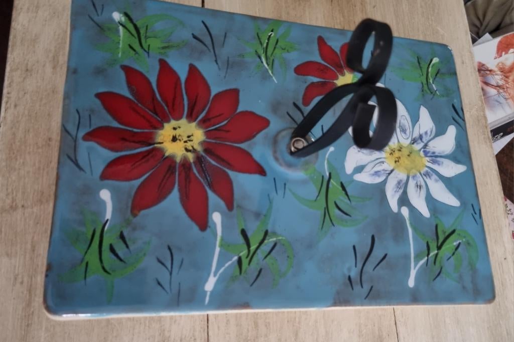 Unieke keramieken serveerschaal uit de jaren '60/'70, Antiek en Kunst, Antiek | Keramiek en Aardewerk, Ophalen of Verzenden