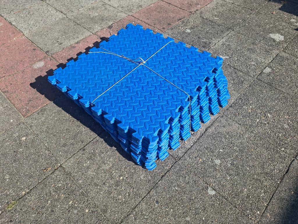 sportmat blauw 50 x 50cm, Sport en Fitness, Yoga en Pilates, Ophalen, Gebruikt, Yogamat