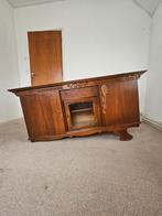 Vintage Kast / Dressoir - Houtsnijwerk - Poot kapot, Antiek en Kunst, Ophalen
