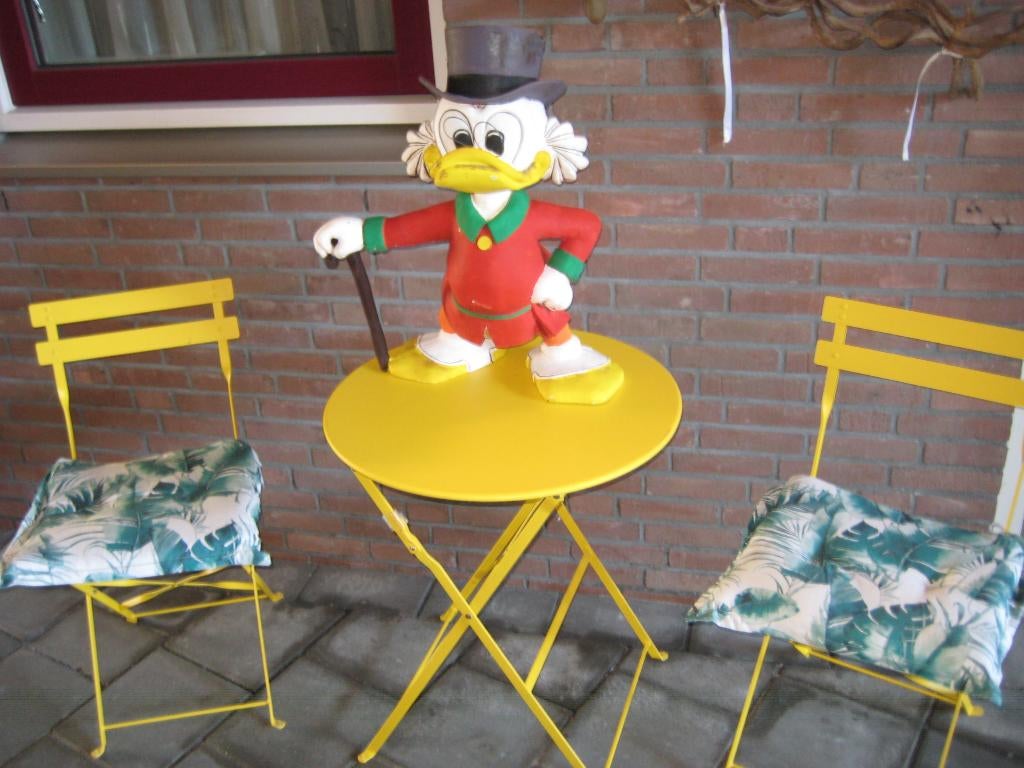 beeld Dagobert Duck NU Maar 50,=, Verzamelen, Ophalen, Donald Duck, Zo goed als nieuw, Beeldje of Figuurtje