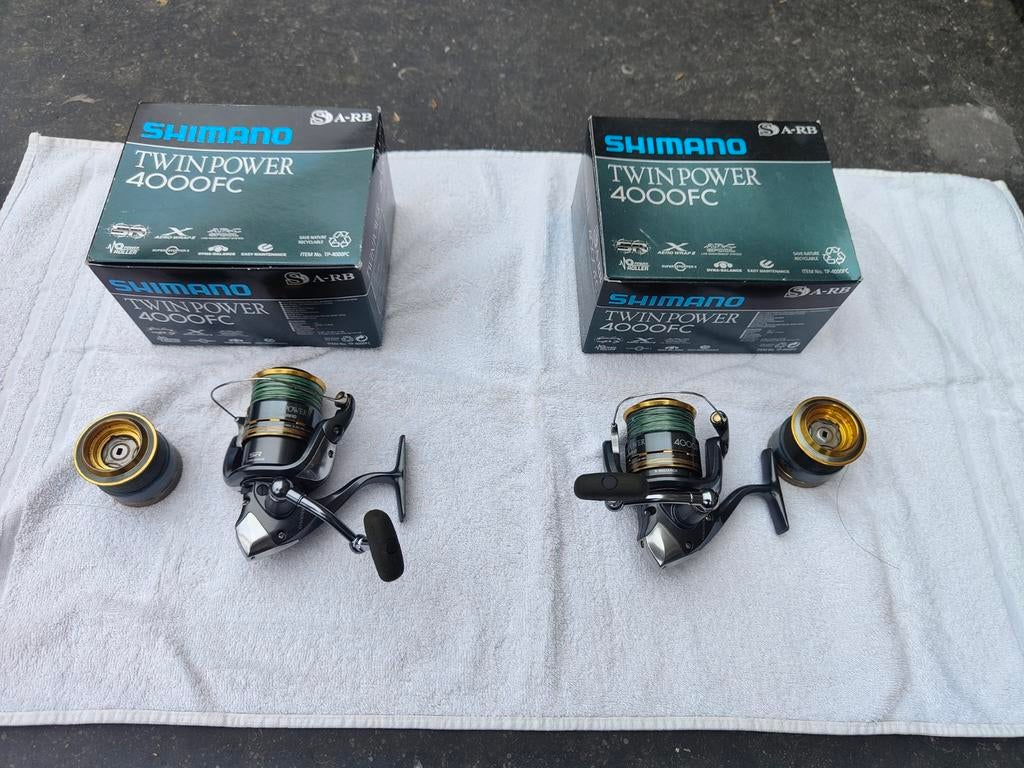 Shimano Twinpower 4000 FC molens, Watersport en Boten, Hengelsport | Algemeen, Ophalen, Zo goed als nieuw, Molen