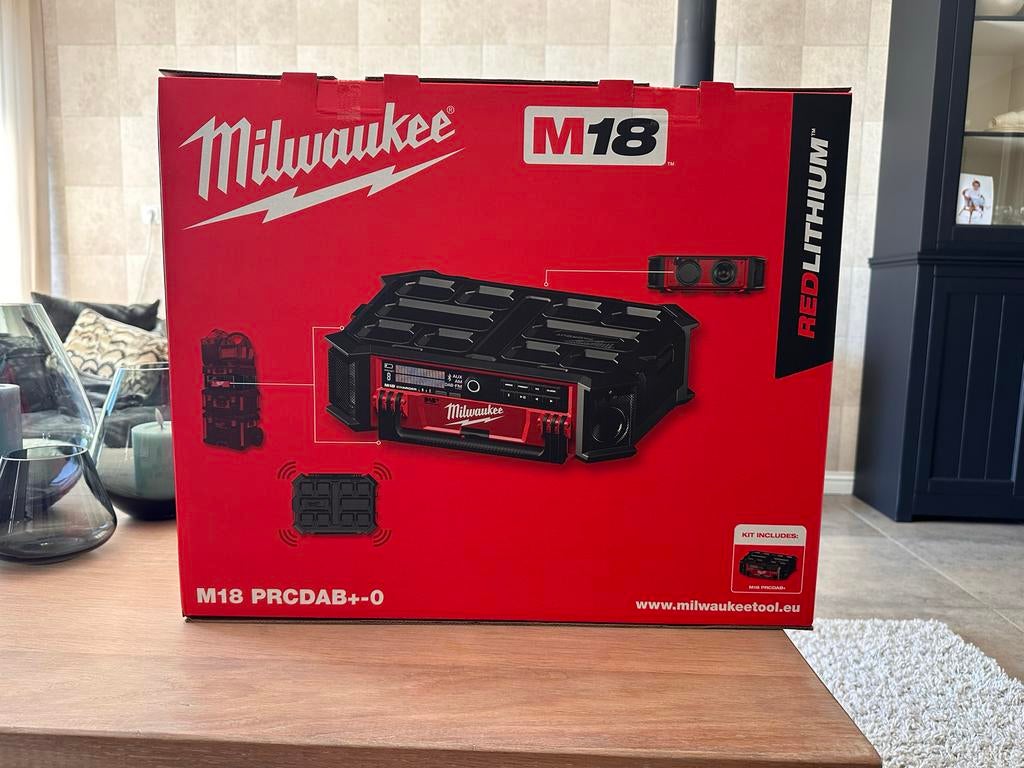 Milwaukee M18 Bouwradio DAB+ - Nieuw in doos, Audio, Tv en Foto, Radio's, Ophalen, Nieuw, Bouwradio