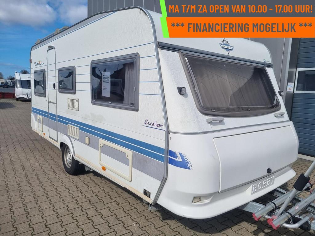 Hobby excellent easy 495 ul MOVER + VOORTENT + ENKELE BEDDEN, Rondzit, Hobby, Bedrijf, 750 - 1000 kg