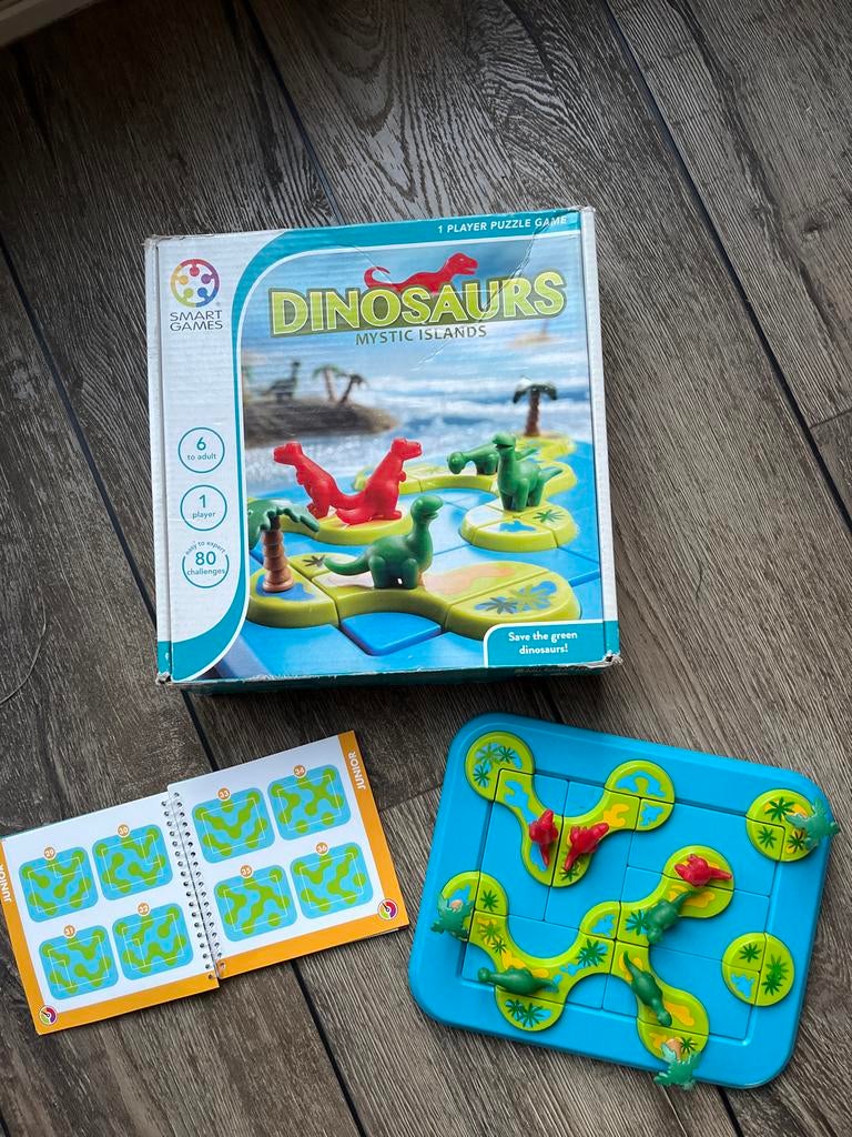 SmartGames Dinosaurs Mystic Islands puzzelspel, Kinderen en Baby's, Speelgoed | Educatief en Creatief, Ophalen of Verzenden, Gebruikt