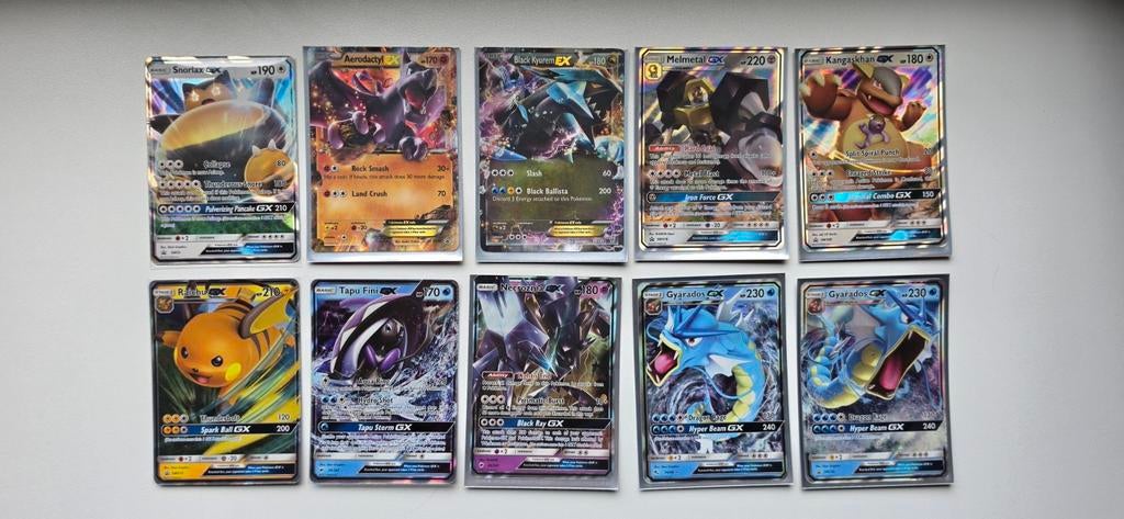 Pokemon GX & EX kaarten, Ophalen of Verzenden, Zo goed als nieuw, Meerdere kaarten, Foil