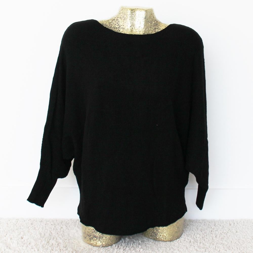 Mooie Zwarte Trui 75 (M) - 75 € 20,-, Maat 38/40 (M), Zwart, Ophalen of Verzenden, Zo goed als nieuw