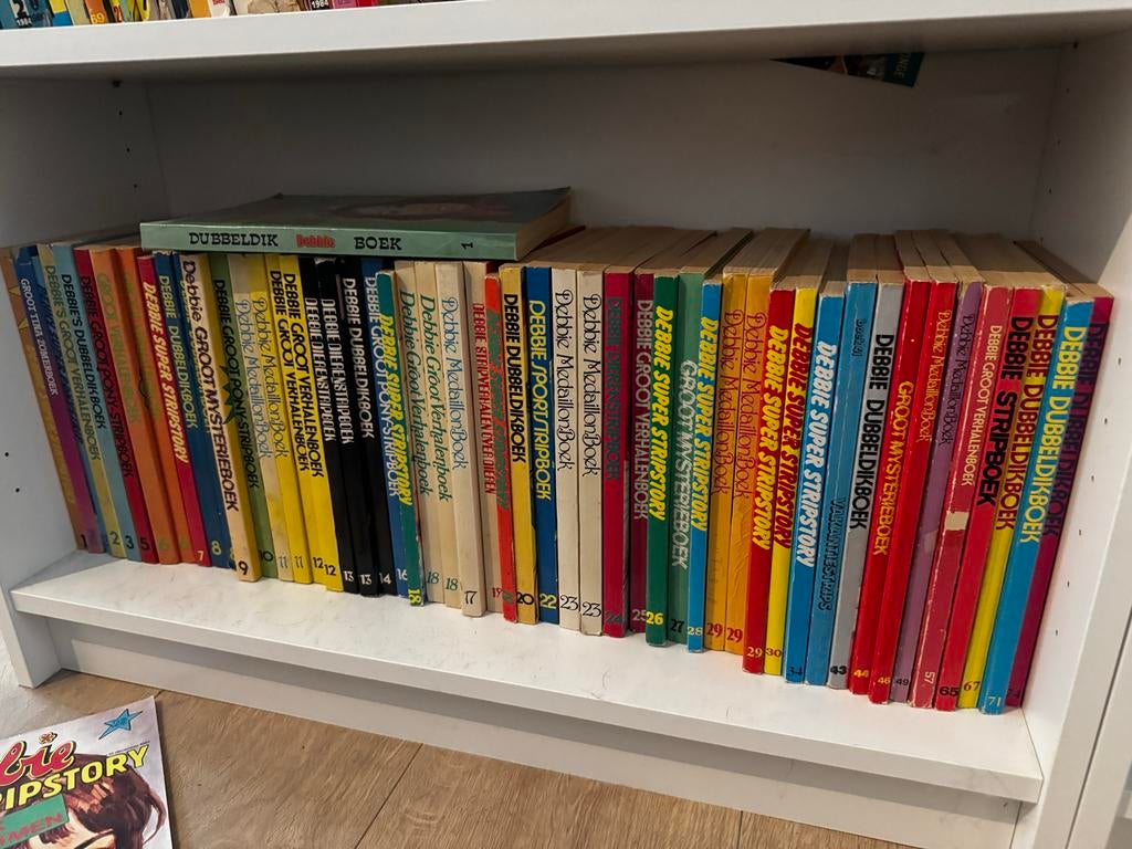Grote partij Tina & Debbie strip- en meisjesboeken - Vintage, Meerdere stripboeken, Ophalen, Gelezen