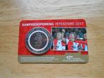 Feyenoord Kampioenspenning 2017 BU kwaliteit coincard, Ophalen of Verzenden, Overige materialen, Nederland