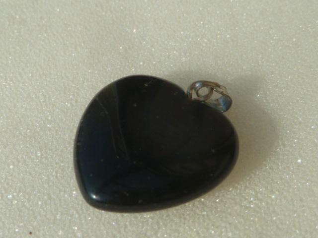 Hanger hartje Onyx, Sieraden, Tassen en Uiterlijk, Edelstenen, Nieuw, Ophalen of Verzenden