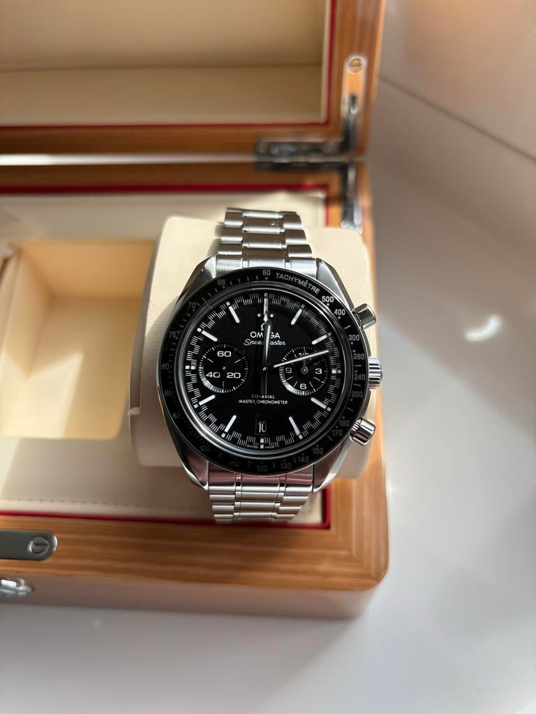 Omega Speedmaster Racing 44.25, Staal, Polshorloge, Ophalen of Verzenden, Zo goed als nieuw